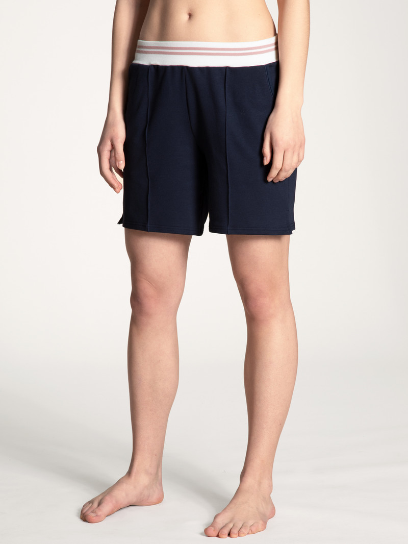 Loungewear Calida Favourites Lounge Shorts Noir Bleu Femme | DHW-8090247