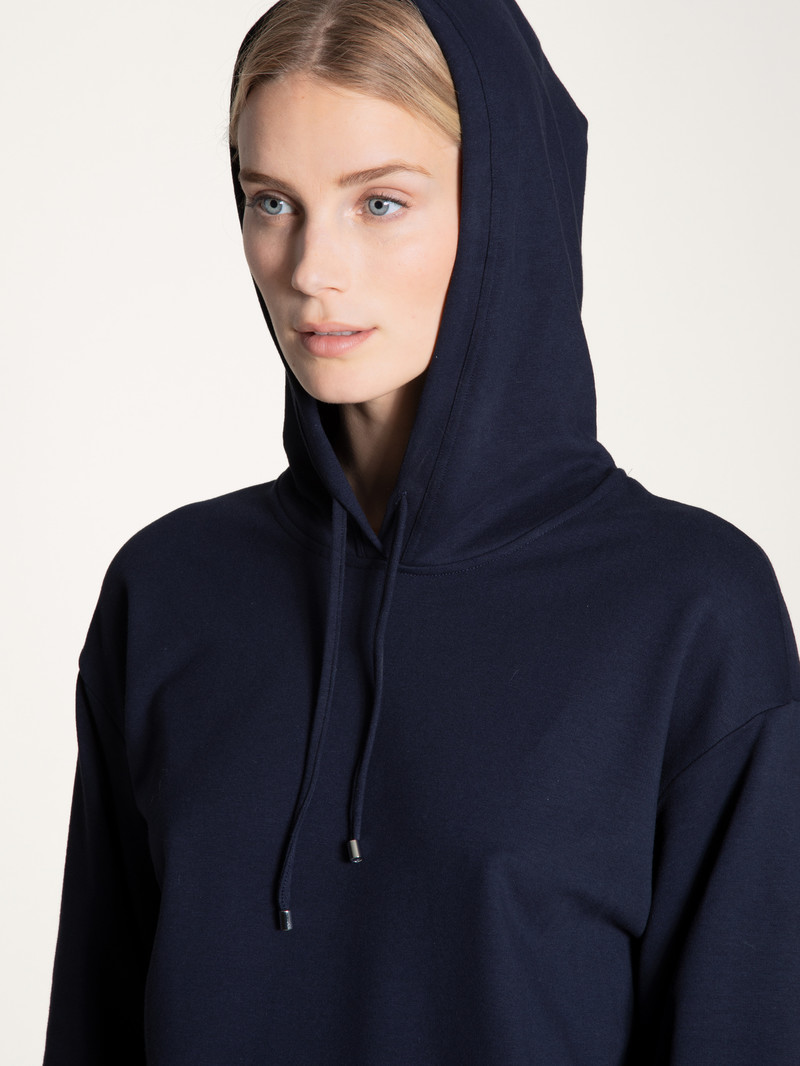 Loungewear Calida Favourites Lounge Hoodie Noir Bleu Femme | GXC-1828509