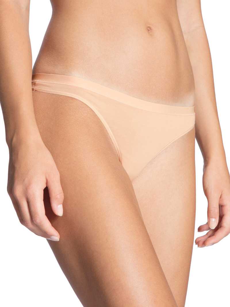 Sous Vêtement Calida Natural Comfort String Rose Femme | QUY-9121987