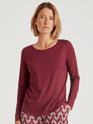 Loungewear Calida Favourites Butterfly Shirt Long Sleeve Rouge Femme | GRR-9028110