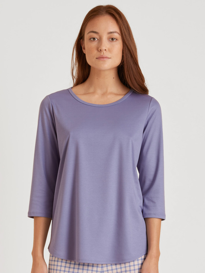 Loungewear Calida Special Shirt 3/4 Sleeve Bleu Femme | RLP-7068515