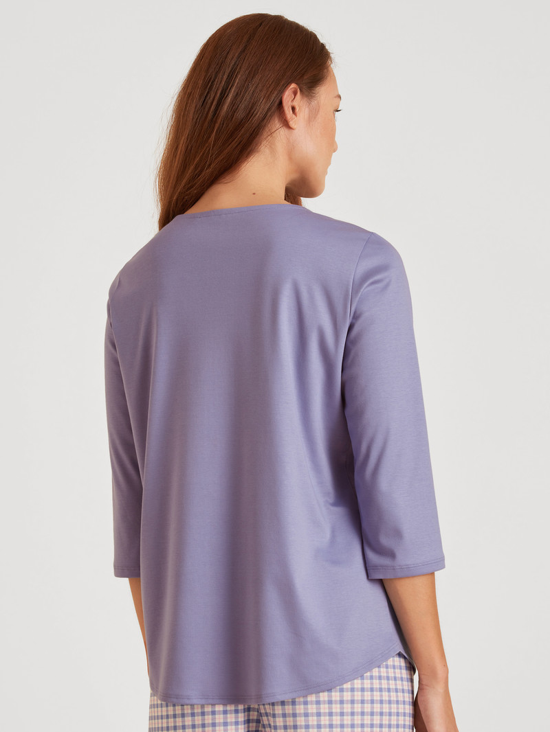 Loungewear Calida Special Shirt 3/4 Sleeve Bleu Femme | RLP-7068515