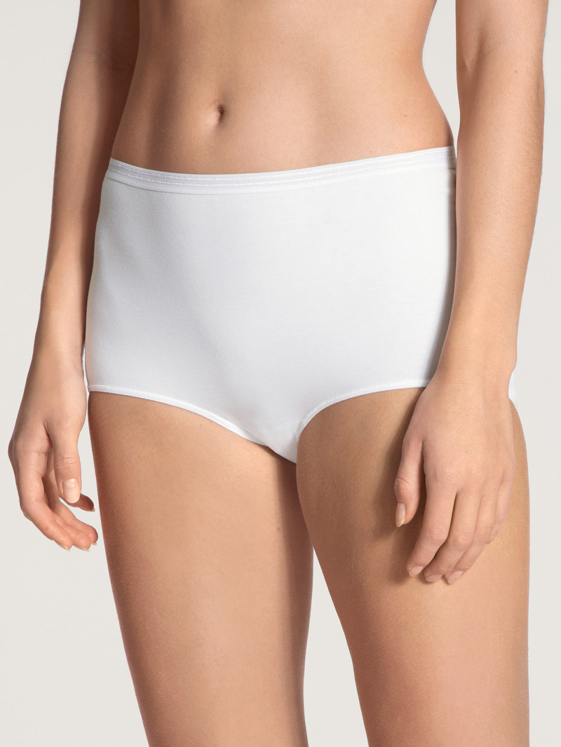 Sous Vêtement Calida Iconics Midi Brief Weiss Femme | EDN-8073743