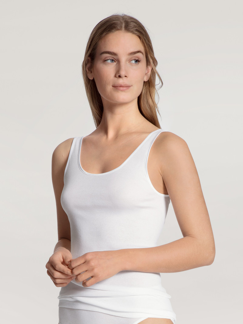 Sous Vêtement Calida Light Tank Top Weiss Femme | QXO-6840358