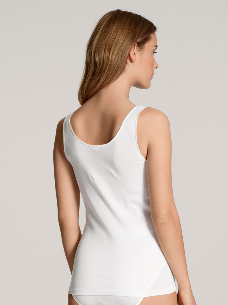 Sous Vêtement Calida Light Tank Top Weiss Femme | QXO-6840358