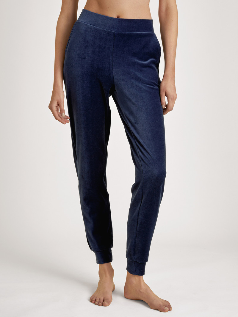 Loungewear Calida Lounge Space Pants Bleu Foncé Femme | QFT-8981730