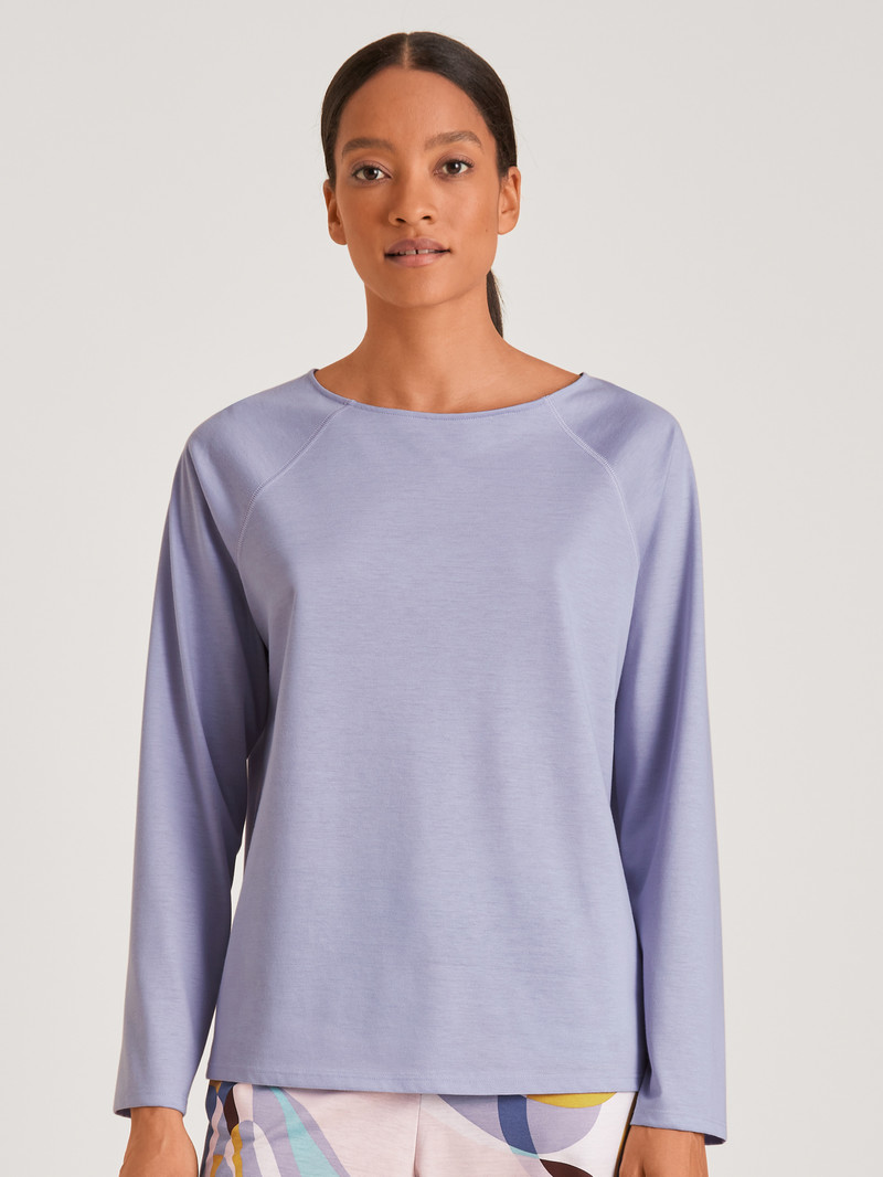 Loungewear Calida Favourites Lavender Shirt Long-sleeve Lavande Femme | NAJ-5732759