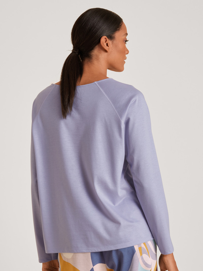 Loungewear Calida Favourites Lavender Shirt Long-sleeve Lavande Femme | NAJ-5732759