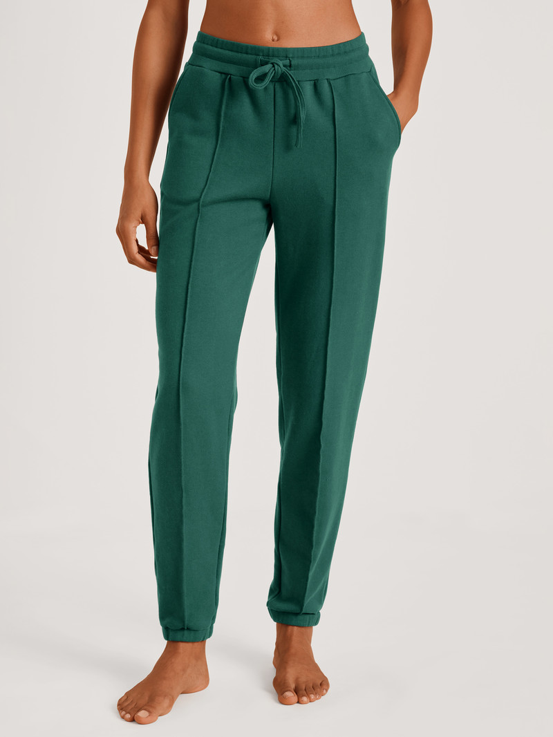 Loungewear Calida 100% Nature Relax Sweatpants, Cradle To Cradle Certified Vert Femme | QAC-2245437