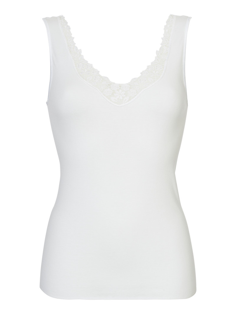 Sous Vêtement Calida Feminin Sense Tank Top Weiss Femme | ZQU-9319206