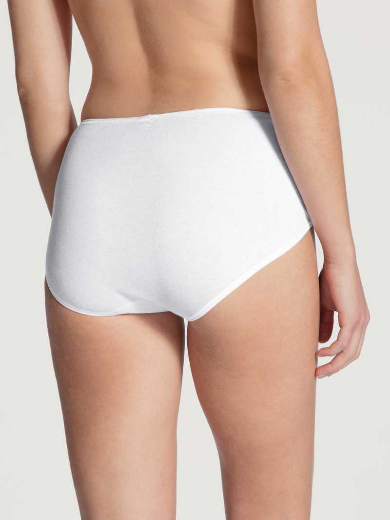 Sous Vêtement Calida Feminin Sense Midi Brief Weiss Femme | GHO-6904608