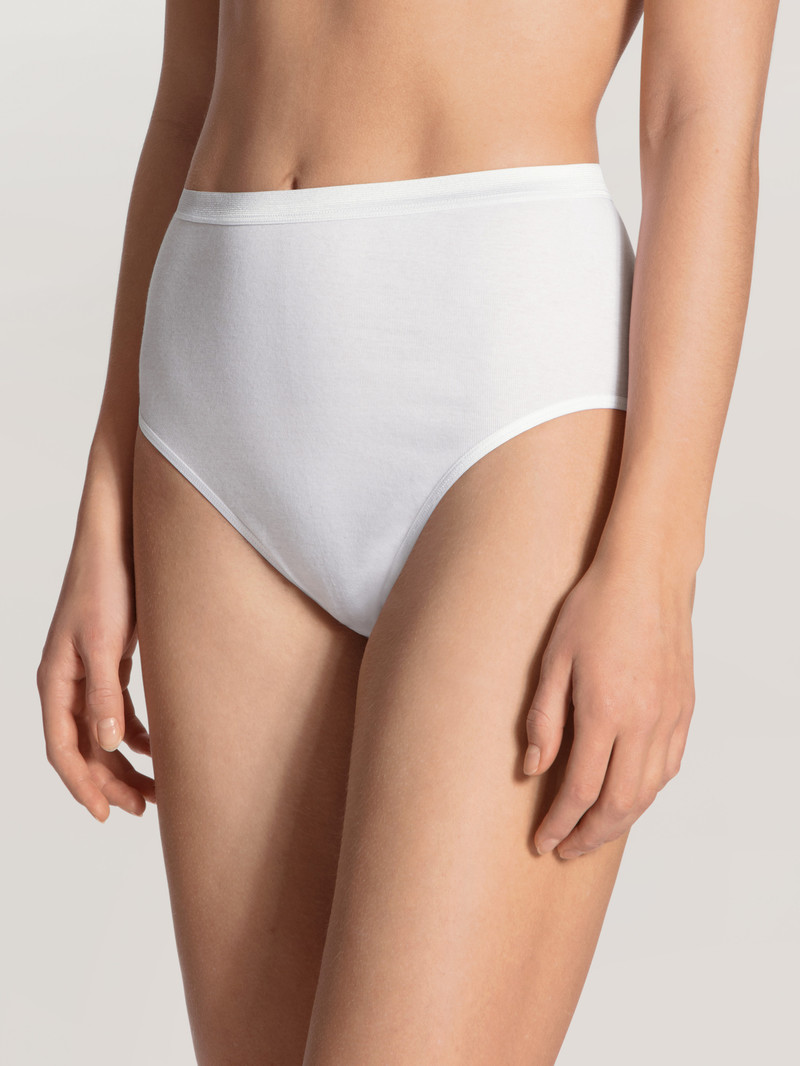 Sous Vêtement Calida Light Midi Brief Weiss Femme | QLG-2677453