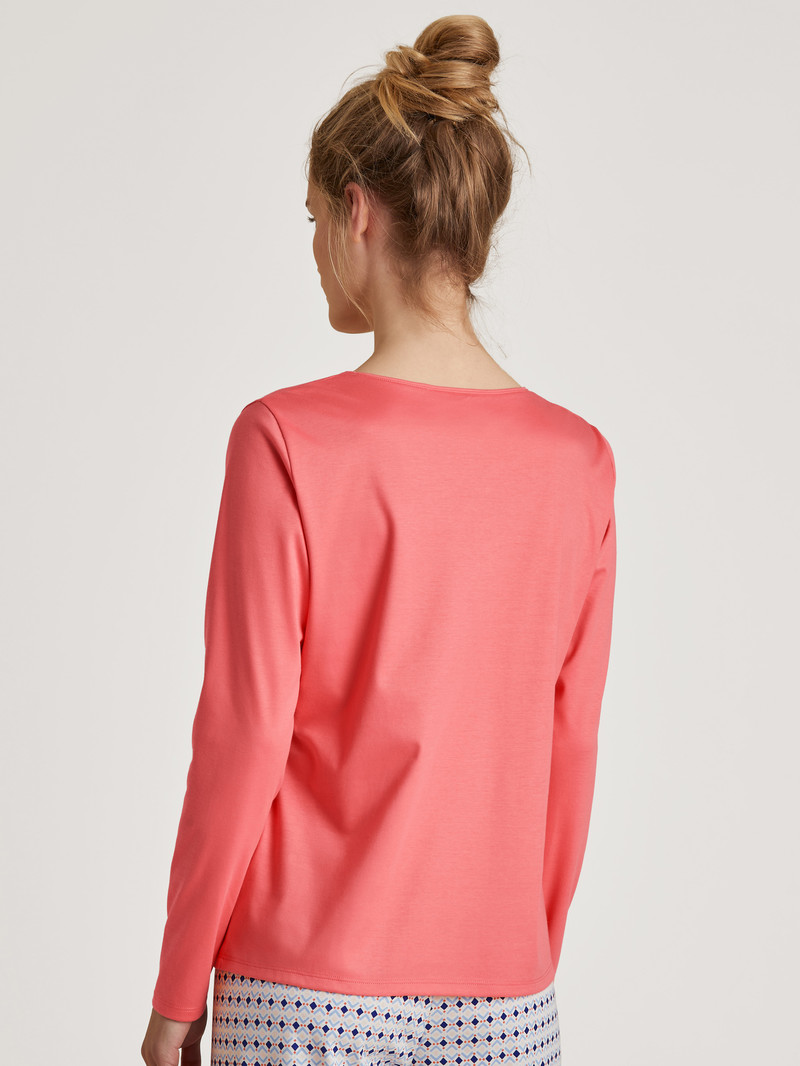 Loungewear Calida Special Shirt Long Sleeve Rose Femme | IZY-1354907