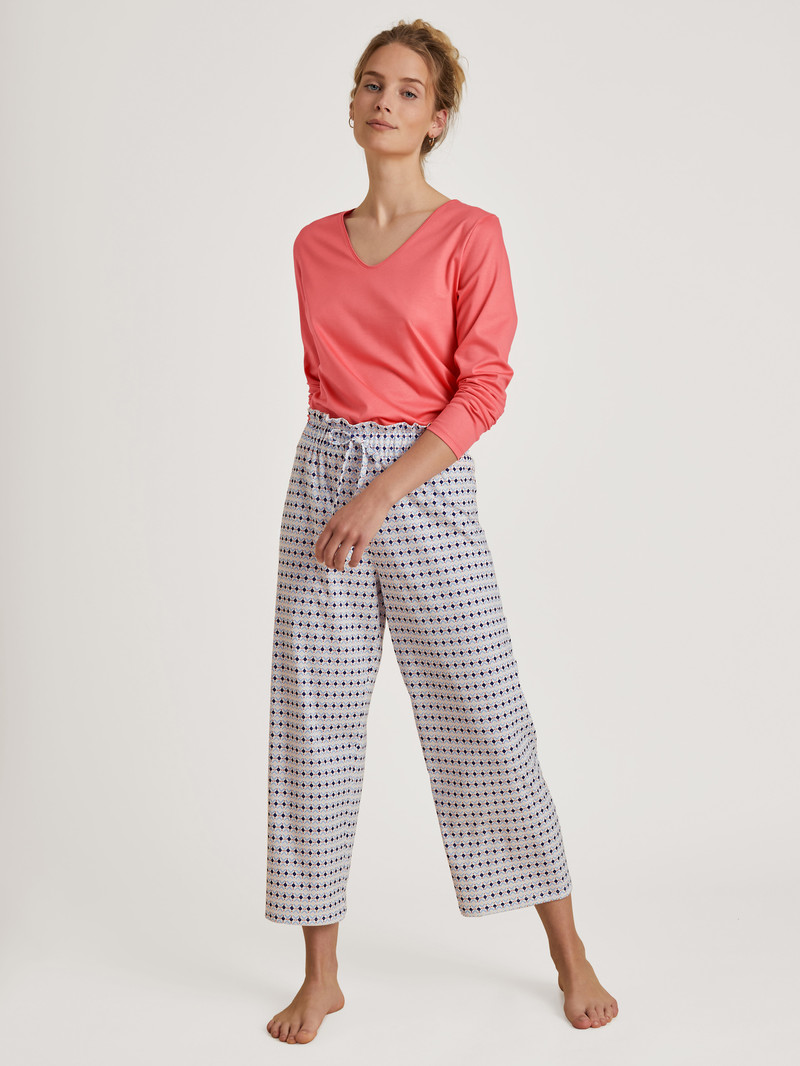 Loungewear Calida Special Shirt Long Sleeve Rose Femme | IZY-1354907