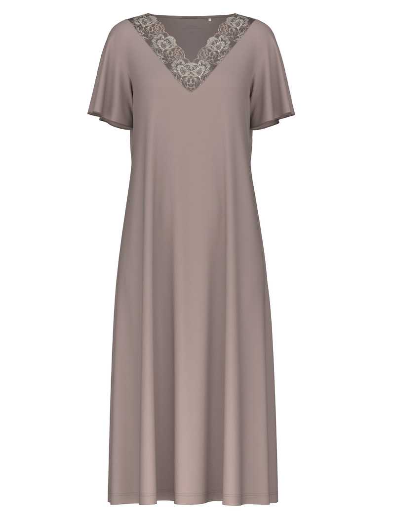 Loungewear Calida Glamorous Nights Sleepshirt, Length 120 Cm Etherea Taupe Femme | HXX-7017044