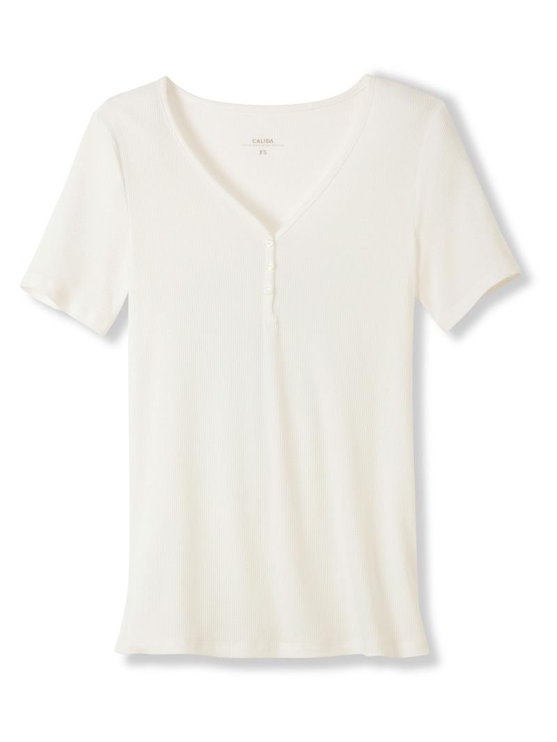 Loungewear Calida Favourites Dreams Shirt Short Sleeve Blanche Femme | WXK-6874615