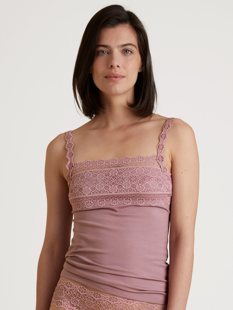 Sous Vêtement Calida Special Spaghetti Top Dusky Orchid Femme | LZC-6760766