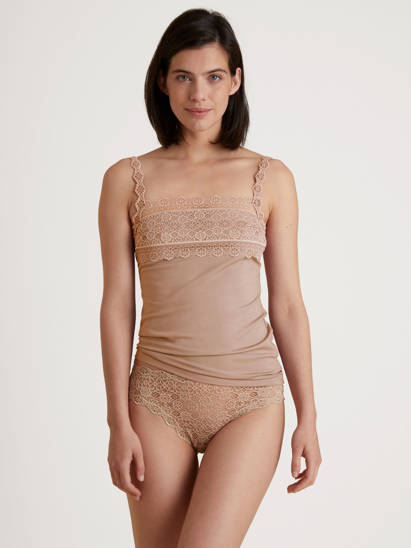 Sous Vêtement Calida Special Spaghetti Top Soft Nude Femme | LJH-4893747