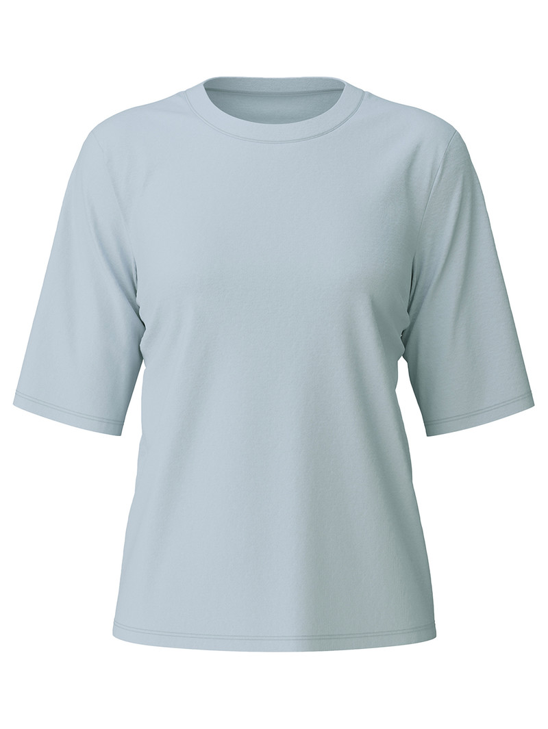 Vêtement De Nuit Calida Favourites Joy Shirt Short Sleeve Arctic Ice Femme | HGI-3520625