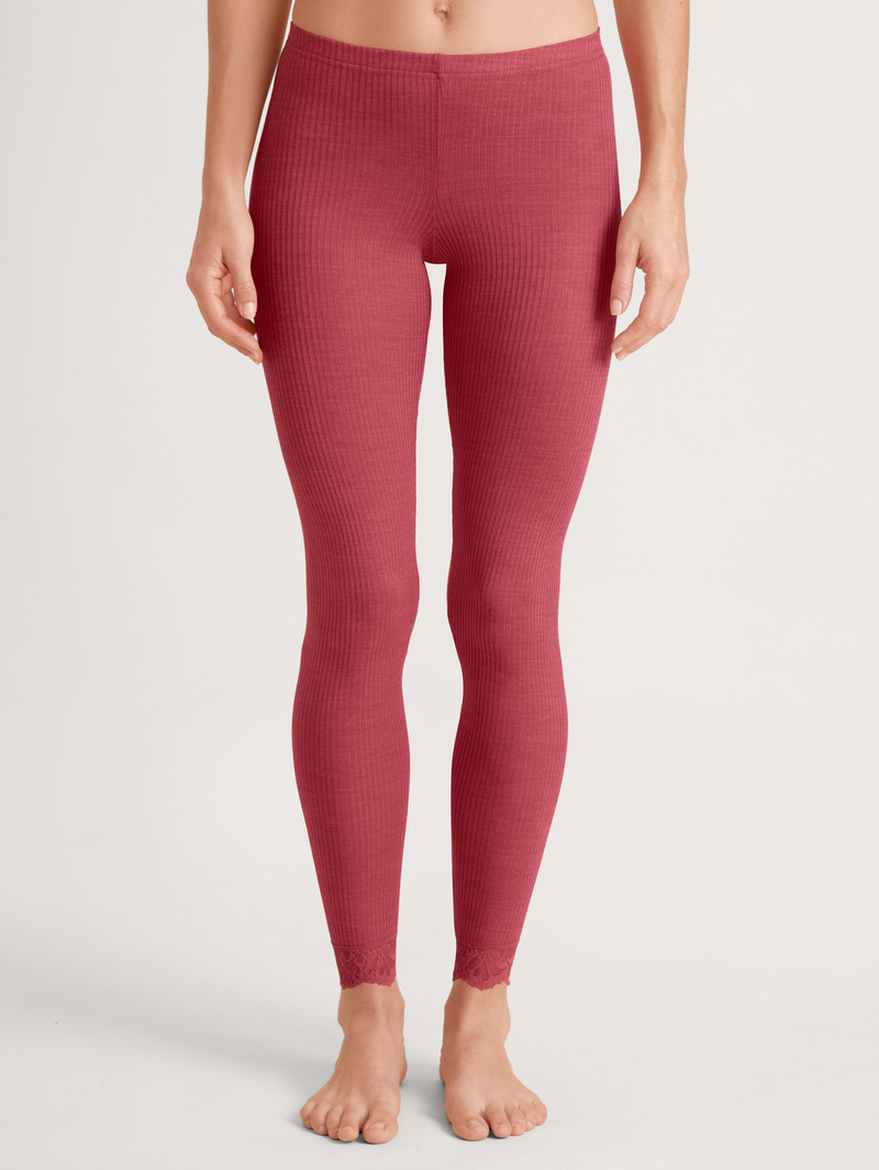 Sous Vêtement Calida Silky Wool Joy Leggings Rouge Femme | XFN-2173867