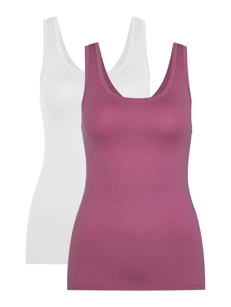 Sous Vêtement Calida Special Tank Top, 2-pack Rouge Femme | UUA-9771355