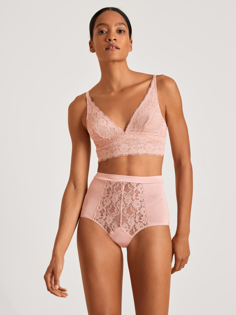 Sous Vêtement Calida 100% Nature Romance Brief Rose Femme | FIZ-0017443