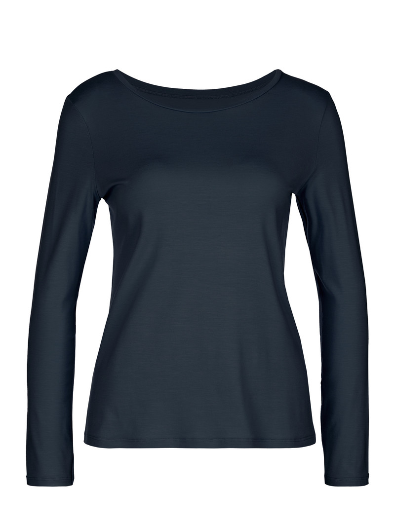 Vêtement De Nuit Calida Favourites Joy Ii Shirt Long Sleeve Bleu Femme | DYM-6587266