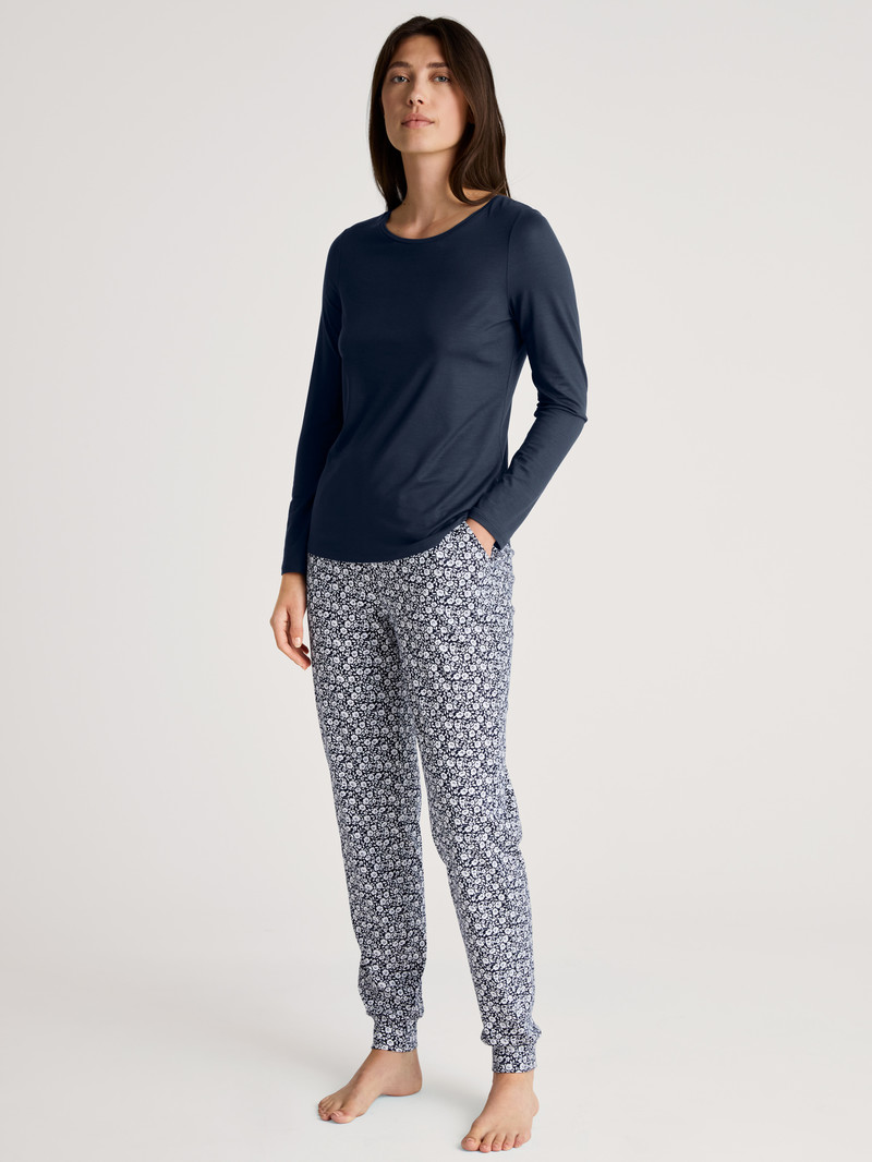 Vêtement De Nuit Calida Favourites Joy Ii Pants Bleu Femme | CKH-1024034