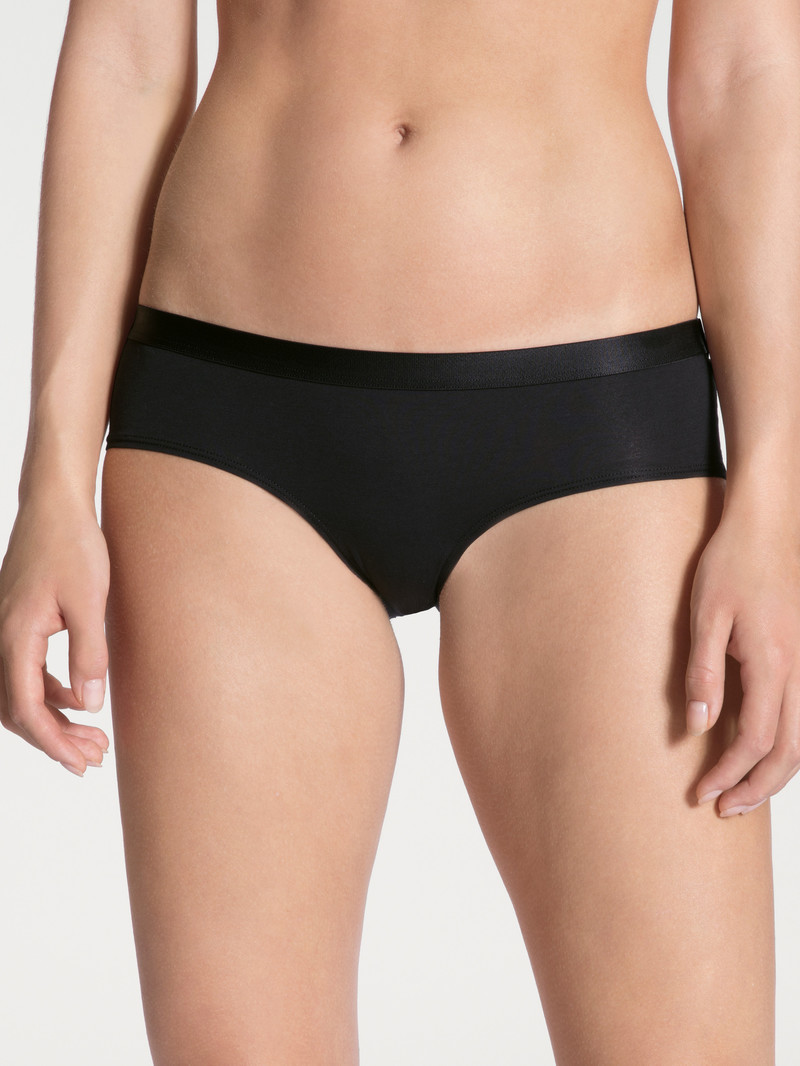 Sous Vêtement Calida Natural Joy Panty Schwarz Femme | KKI-0778657