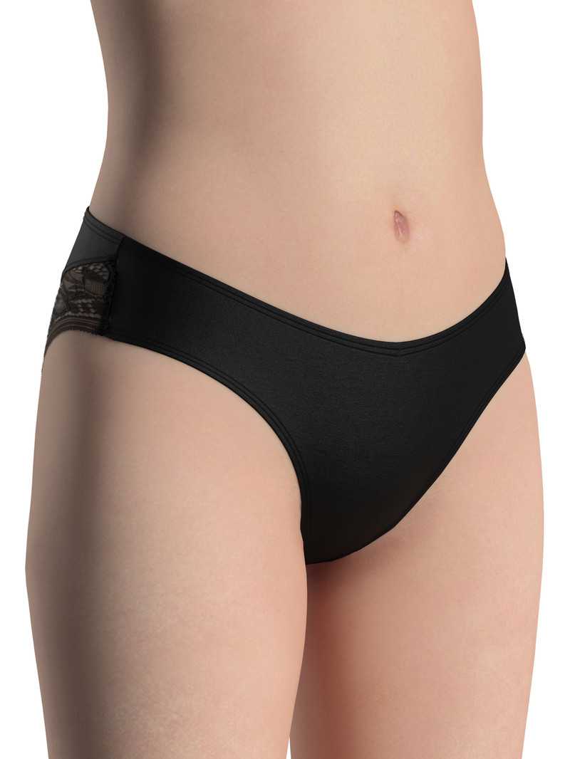 Sous Vêtement Calida 100% Nature Mum Brief, Regular Cut, Cradle To Cradle Certified Noir Femme | KUB-5199836