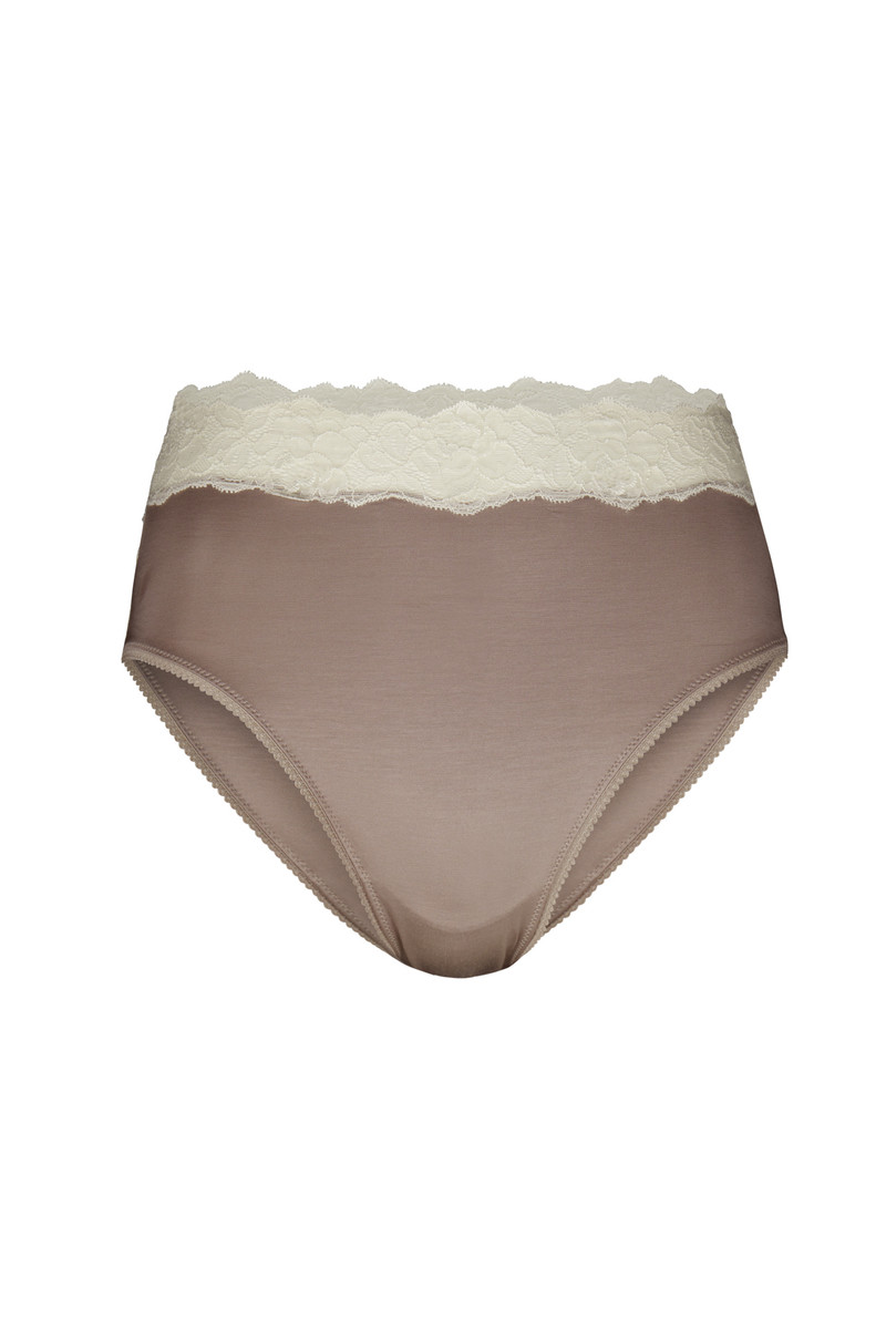 Sous Vêtement Calida Glamorous Lace Brief Etherea Taupe Femme | RKE-8673373