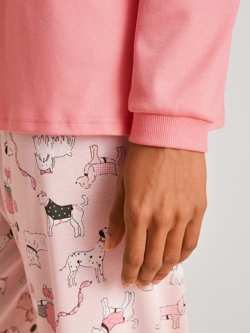 Vêtement De Nuit Calida Dog Dreams Pyjama Strawberry Ice Femme | ZRM-9954588