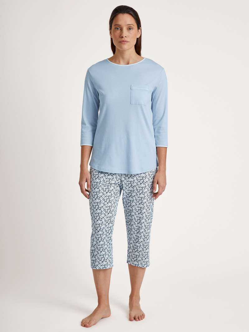 Vêtement De Nuit Calida Sweet Dreams 3/4 Pyjama Arctic Ice Femme | QVL-3057676