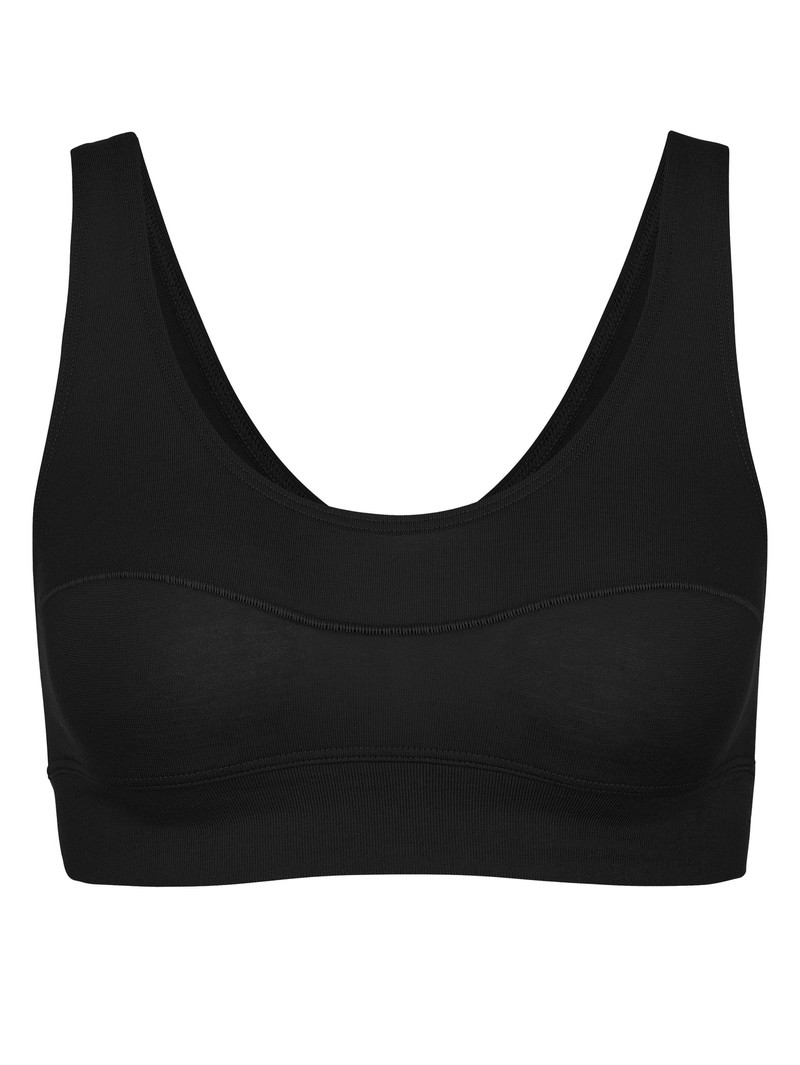 Yoga Calida Elastic Bustier Schwarz Femme | DUW-7956130