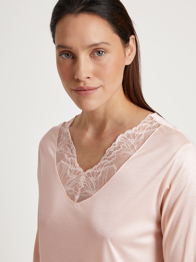 Vêtement De Nuit Calida Lace Nights Pyjama Rose Femme | RUW-2577664