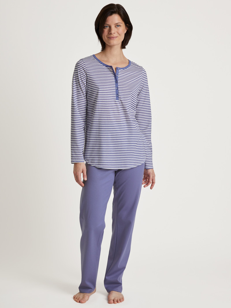 Vêtement De Nuit Calida Special Pyjama Violette Femme | EOC-0290689