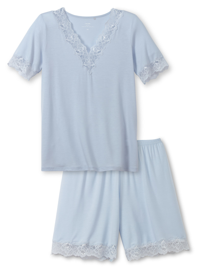 Vêtement De Nuit Calida Elegant Dreams Short Pyjama Bleu Femme | TLD-3293106