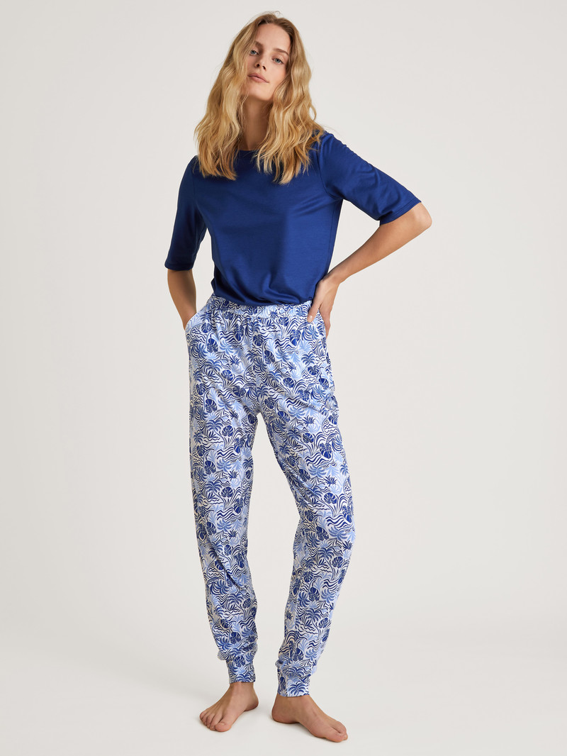 Vêtement De Nuit Calida Favourites Serenity Pants Bleu Femme | NUL-9983458