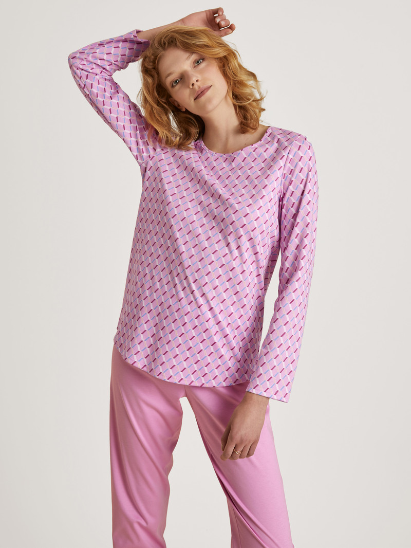 Vêtement De Nuit Calida Daylight Dreams Pyjama Rose Femme | ELF-6889530