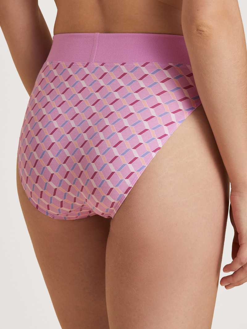 Yoga Calida Elastic Trend Brief, High Waist Rose Femme | TXC-7406971