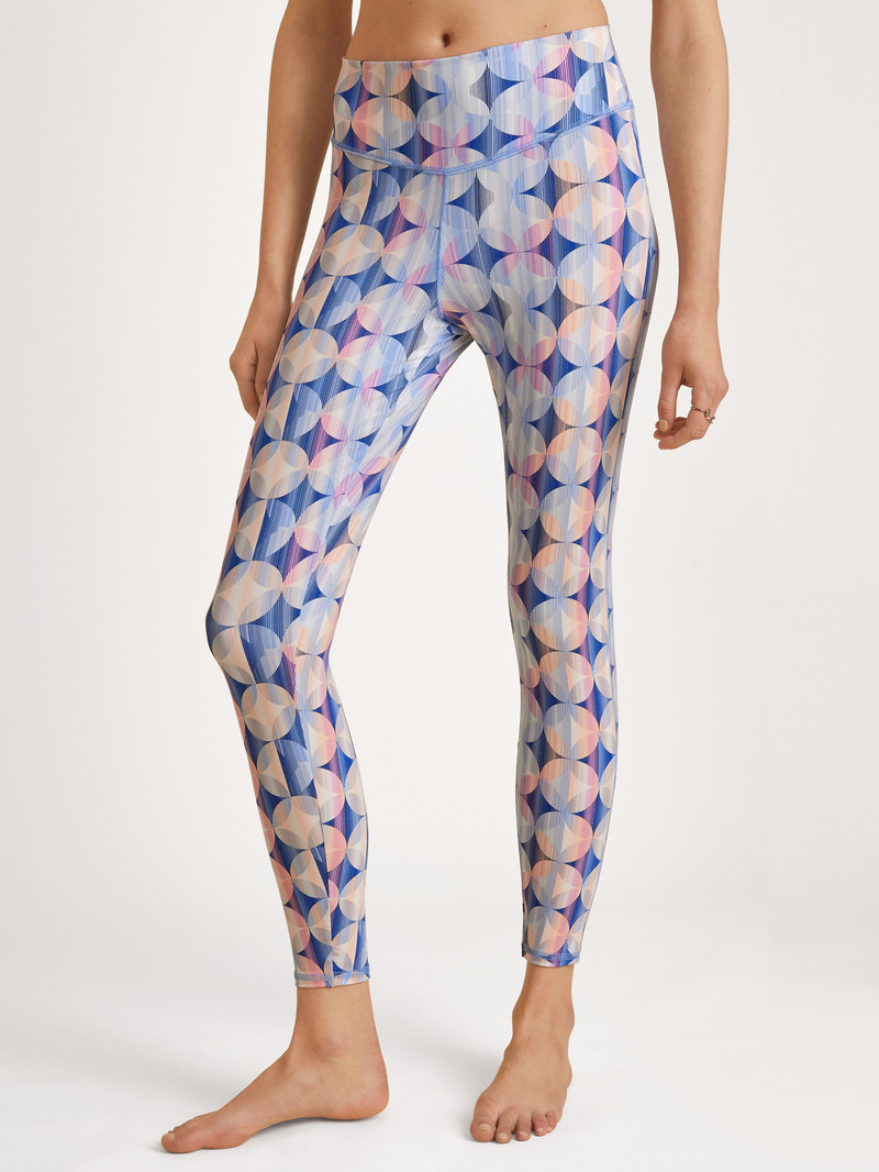 Yoga Calida Circular Relax Leggings, Cradle To Cradle Certified Bleu Femme | RYV-0019796