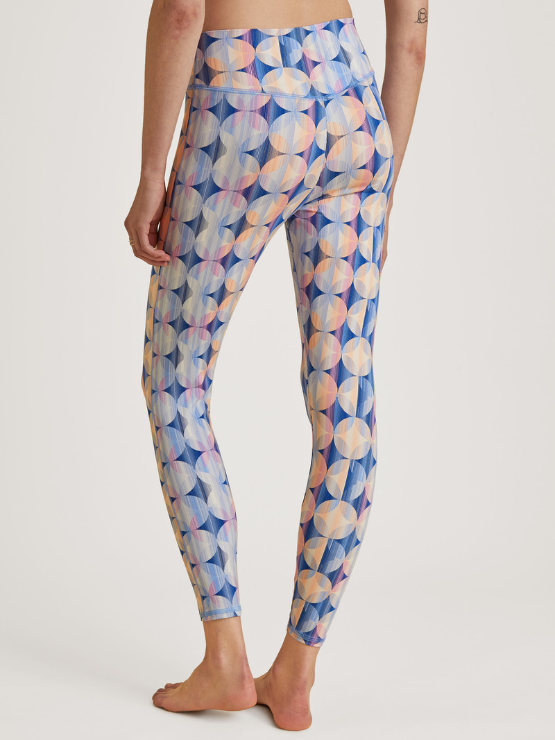 Yoga Calida Circular Relax Leggings, Cradle To Cradle Certified Bleu Femme | RYV-0019796