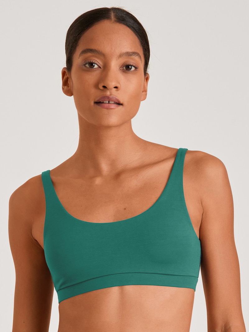 Yoga Calida Natural Skin Bustier, Cradle To Cradle Certified Vert Femme | CLM-3911376