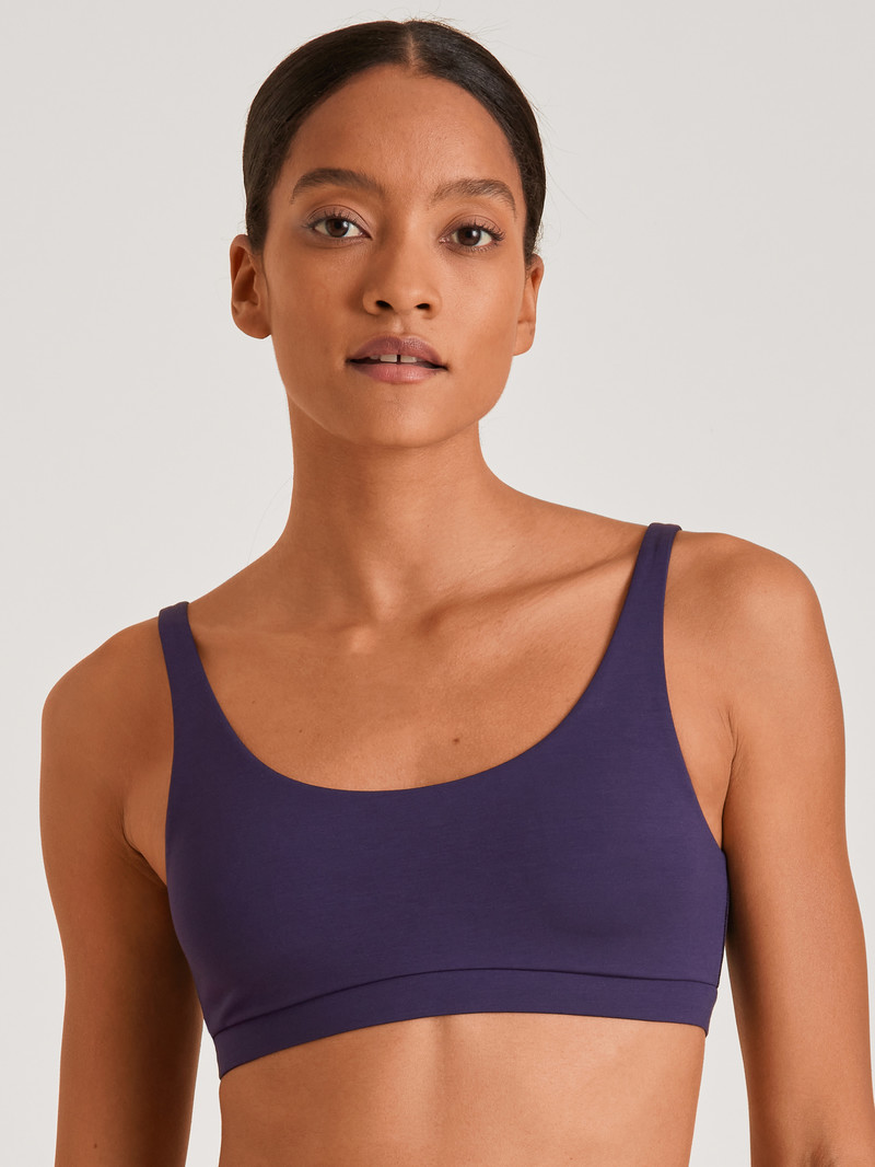 Yoga Calida Natural Skin Bustier, Cradle To Cradle Certified Violette Femme | ATN-4579431