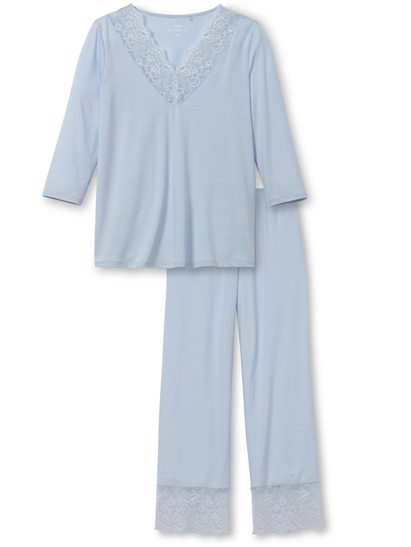 Vêtement De Nuit Calida Elegant Dreams 7/8 Pyjama Bleu Femme | GPT-0603124