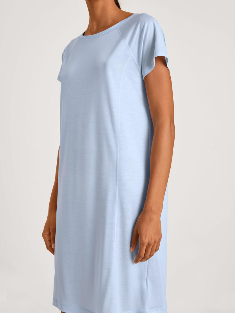 Vêtement De Nuit Calida Dsw Cooling Sleepshirt Bleu Femme | KRK-4282571