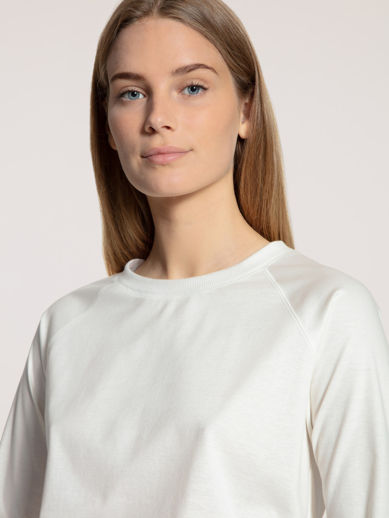 Vêtement De Nuit Calida Favourites Dreams Shirt Long Sleeve Blanche Femme | EFI-0209932