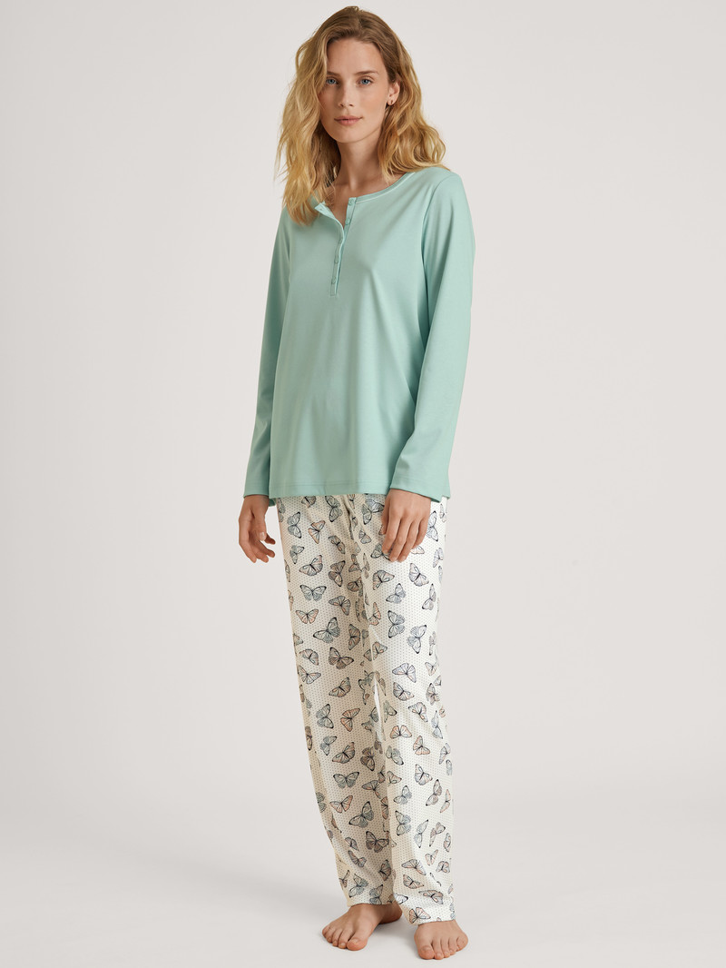 Vêtement De Nuit Calida Night Lovers Pyjama Bleu Femme | FCW-3570232