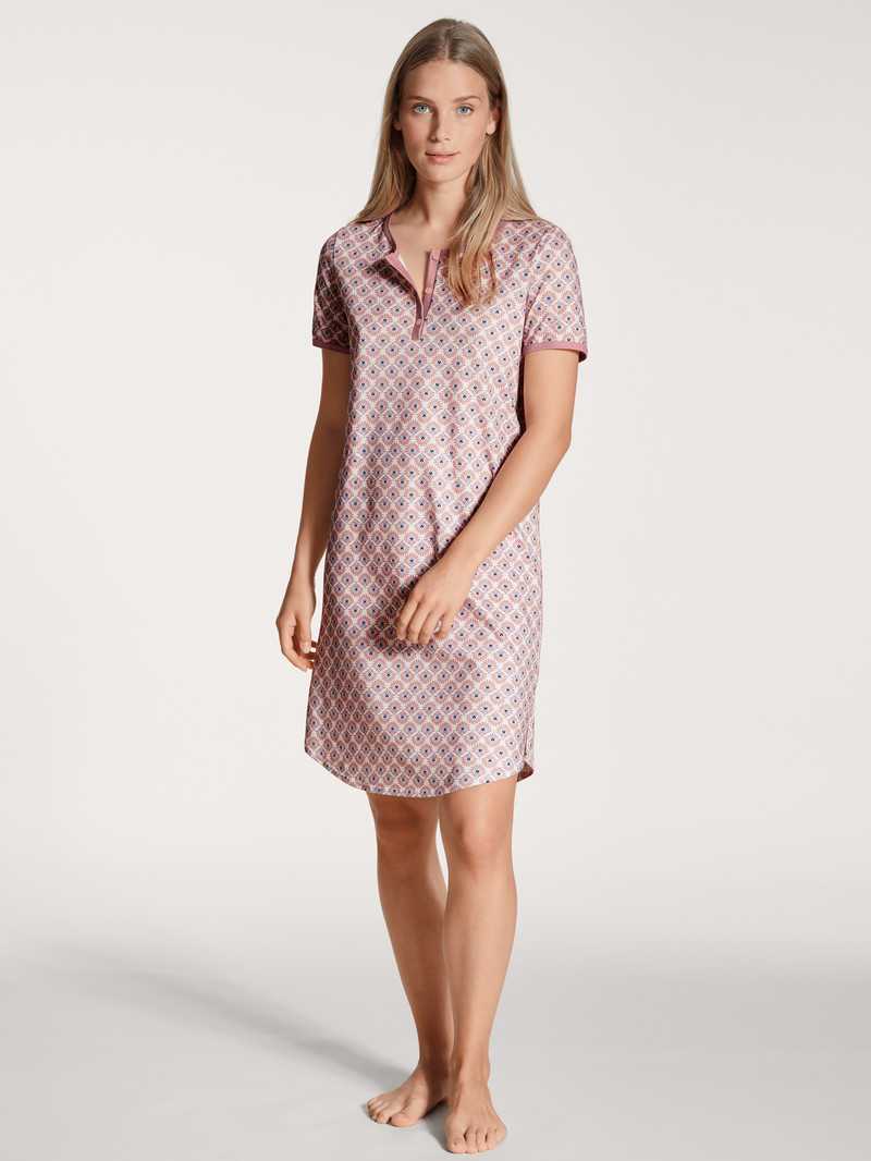 Vêtement De Nuit Calida Lovely Nights Sleepshirt, Length 95cm Rose Femme | HJP-9144852