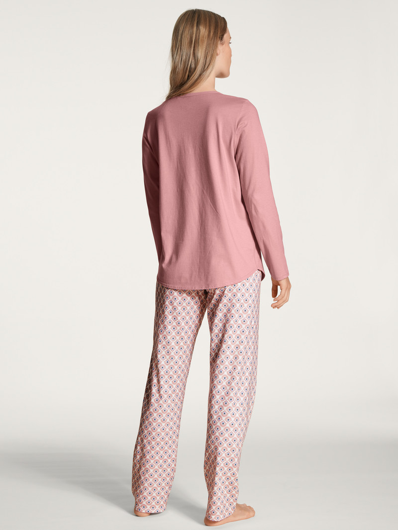 Vêtement De Nuit Calida Lovely Nights Pyjama Rose Femme | JVK-8983852